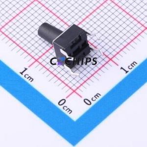TSD001A09518A Tactile Switch Through hole Component (THT)-4P,6x6mm Switch Round Button 1.8N Through Hole 6mm - Product Image 2