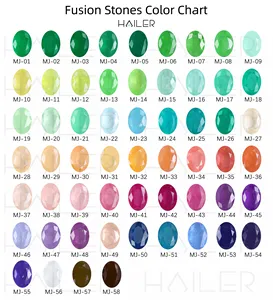 Hailer Jewelry 2023 new trend oval cut emerald green blue color fusion crystal doublet loose stones for earring/rings setting
