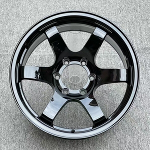 Nuevas llantas de aleación de aluminio de 15-18*139.7 pulgadas, 100 mm PCD 5x112, 15/25/30/40 mm CB 106 mm, de repuesto para automóviles de pasajeros, diseño cóncavo - Product Image 3