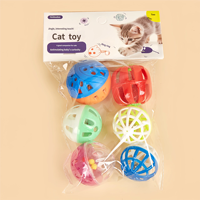 Nouveaux jouets en peluche pour chats et chiens avec motif de dessin animé - Soulagement de l'ennui et renforcement physique par auto-étreinte