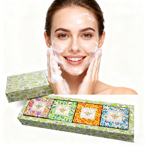 Ensemble de savon au miel biologique fait à la main Savon naturel à la propolis Savon à la <span class=keywords><strong>gelée</strong></span> <span class=keywords><strong>royale</strong></span> Savon au pollen Nettoyant pour le visage et le corps pour tous les types de peau - Product Image 2