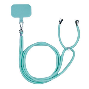 Cordon de cou en polyester tissé personnalisé étui pour <span class=keywords><strong>t</strong></span>éléphone portable patch sangle à bandoulière sans perles pour <span class=keywords><strong>t</strong></span>éléphones portables - Product Image 1