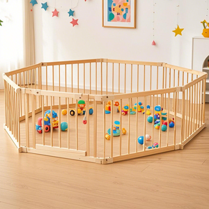 <span class=keywords><strong>Corral</strong></span> de juegos plegable de <span class=keywords><strong>madera</strong></span> maciza moderno y seguro para niños, casa de juegos para bebés, uso en interiores, dormitorio, sala de estar, muebles para niños de 6 a 36 meses - Product Image 6