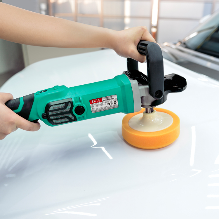 DCA 1250 Вт 180 мм диаметр Полировочная машина ASP05-180 электрический), полировальная машинка для автомобилей с эксцентриковым,