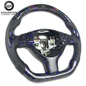 عجلة قيادة لسيارات BMW E46 E36 E39 M3 E53 330CI 325I مصنوعة من ألياف الكربون المطروق مع إضاءة LED، قطعة داخلية للسيارة، موديلات 1999 2000 2001 2002 2003 2005 2006 - Product Image 3
