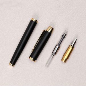 Black Luxury Business Metal Fountain <b>Pen</b> with Customizable Logo for Men's Calligraphy 0.38/0.7mm Writing Width Finance Gift - Product Image 6
