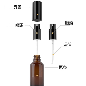 Flacon en verre cosmétique rond de 50 ml avec pompe pulvérisatrice, flacon vide rechargeable pour huile essentielle, brume faciale, emballage pour soins de la peau - Product Image 6