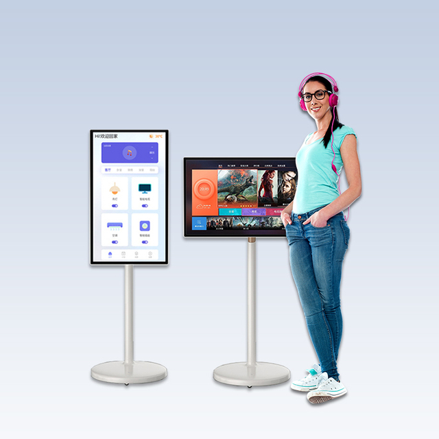 Portable Mobile+camera 21 24 27 32 Inch Smart TV for Family Touch Flat Panel TV 4/6/8GB 64/128GB Android 13 Tablet With Battery