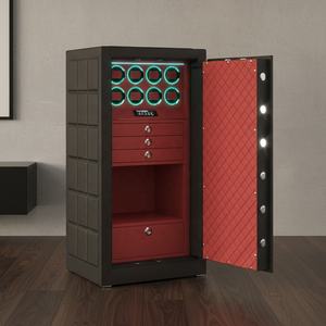 Caja de Seguridad para Relojes de Acero y Cuero, Personalizable OEM y ODM, con 15 Ranuras, Motor Silencioso, Luz LED y Gran Espacio de Almacenamiento para Joyas - Product Image 1