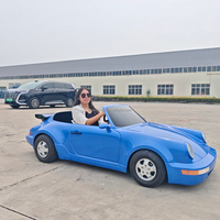 Kart électrique commercial de drift 80 km/h 2500W pour adulte, style rétro 911, échelle 1:2, pour investissement en aires de jeux extérieures