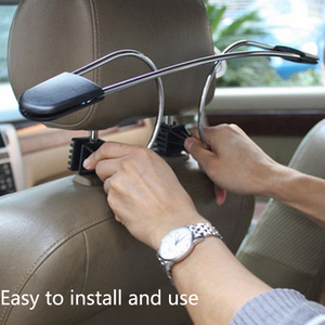 Accroche-tête universel pour siège de voiture, crochet métallique pour vêtements de véhicule veste costumes <span class=keywords><strong>chemises</strong></span> Holer cintre pour voiture - Product Image 1
