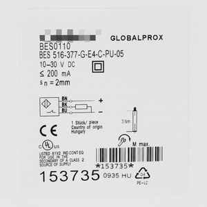 BES 516-377-G-E4-C-PU-05 Sensor de proximidad Nuevo Original Listo Stock Automatización industrial PAC PLC dedicado - Product Image 1