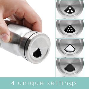 Ensemble salière et poivrière en acier inoxydable avec logo personnalisé contenant alimentaire distributeur d'épices pot pour le stockage échantillon gratuit - Product Image 3