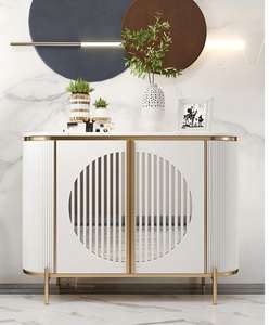 Aparador de Lujo Ligero Color Taupe, Mueble de Almacenamiento para Sala de Estar, Muebles Modernos para el Hogar - Product Image 6