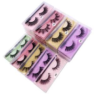 Crea tu propia marca al por mayor Vegan Wispy Natural Lashes Boxes Faux Mink Full Strip Pestañas Pestanas Postizas - Product Image 1