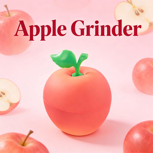 Jinlin New Classic Large Size 77mm-4 Apple Design Dry Herb <b>Grinder</b> <b>Plastic</b>&Zinc Box - Product Image 2