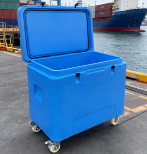 Glacière portable rotomoulée en PE de <span class=keywords><strong>haute</strong></span> qualité, 330L, avec roues de chariot, personnalisable, pour stockage de glace sèche, qualité alimentaire - Product Image 1