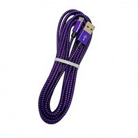Kabel USB 2.0 Nylon Braided Tipe A ke Micro untuk Pengisian Daya dan Transfer Data