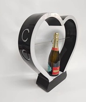 Présentoir à Bouteilles de Vin et de Spiritueux en Acrylique LED pour Club, avec Éclairage, Design Personnalisable, Certifié CE/Rosh/FCC, Logo Personnalisé