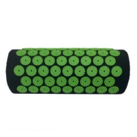 Tapis de massage corporel et oreiller de yoga et Pilates à picots d'acupression en lin, coton, noix de coco et lotus, pour le sport et les loisirs, sous marque privée