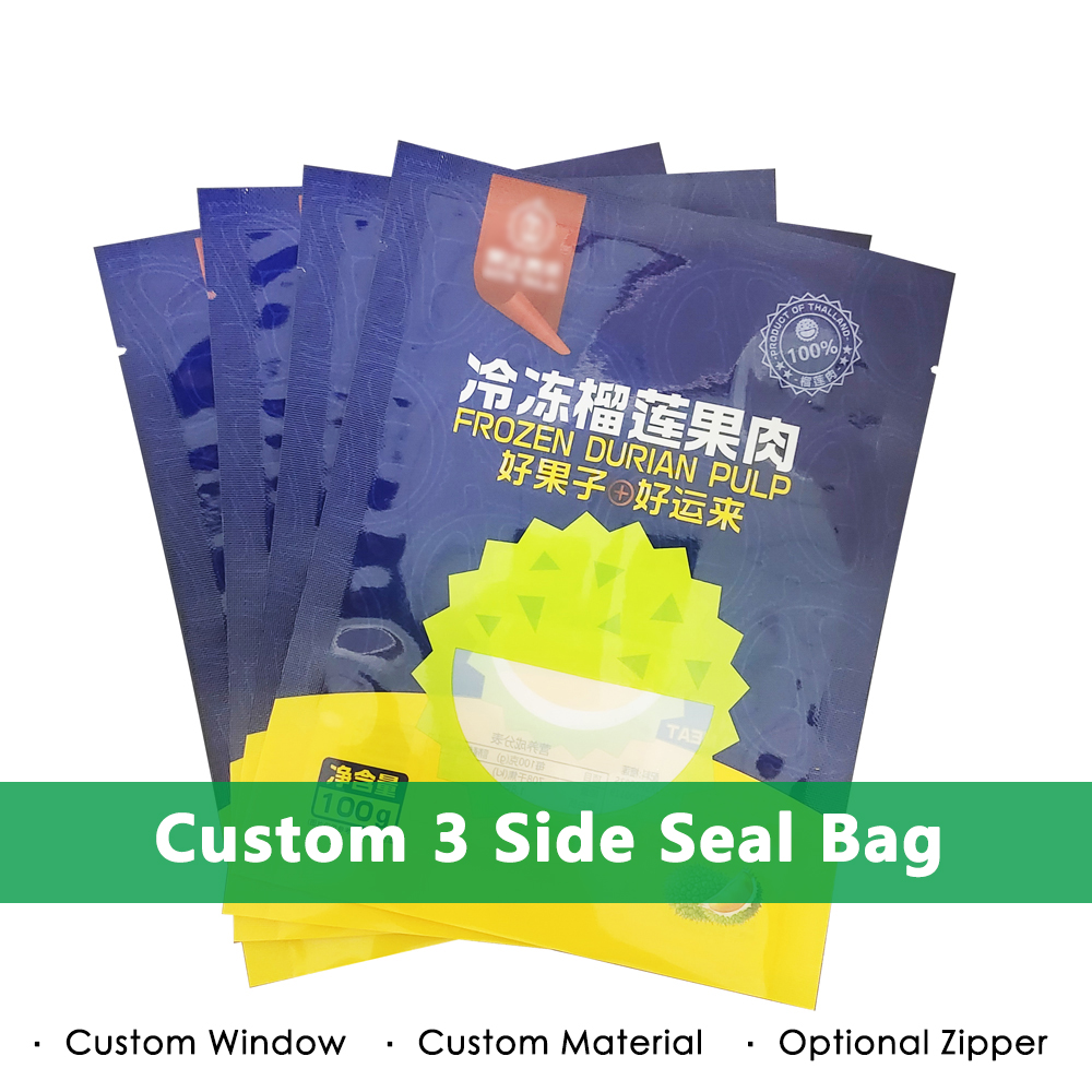 Custom 3 Side Seal Bag