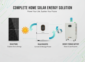 Système d'énergie solaire hybride Ginza 10 kW, kit complet avec stockage pour la maison, 5 kW, 15 kW, 50 kW, 20 kW, 100 kW, Ginza Tech De - Product Image 1