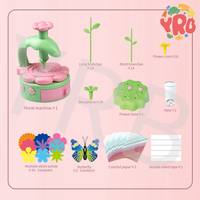 Mesin cetak timbul DIY populer untuk anak-anak buket kain tenun buatan tangan Sains & teknik bunga ulang tahun untuk anak perempuan