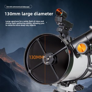 130/650 High-Power High-Definition Astronomical Telescope <strong>Night</strong> Vision Large Aperture for <strong>Star</strong> Moon Watching for Adults Students - Product Image 3