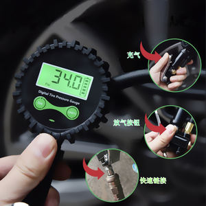 Digitaler Goldener Auto-Reifenfüller mit Druckmesser und Quest LCD-Bildschirm - Product Image 3