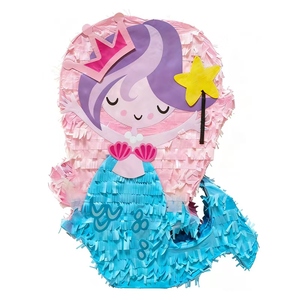 Meerjungfrau-Piñata Süßigkeitenverpackung Einweg Umweltfreundlich Geburtstag Neujahr <span class=keywords><strong>Party</strong></span> Atmosphäre Percussion-Spielzeug - Product Image 2