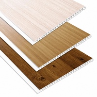 Panneau de plafond en PVC imperméable à l'eau, imitation bois, pour restaurant, bureau, plafond intérieur