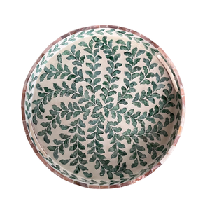 Bandejas Clásicas de Lujo con Incrustaciones de Madreperla, Duraderas |   Mesa Auxiliar Portátil Hecha a Mano, Ecológica y Apta para Lavavajillas - Product Image 1