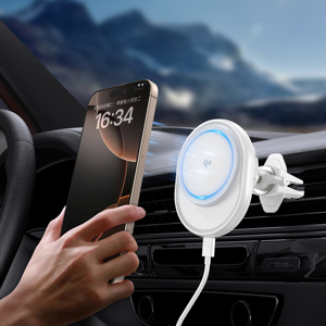 High Quality 360 Degree Rotation Various Air Vents Magnetic 15W Fast Car Wireless <strong>Charger</strong> for Phone - Product Image 6