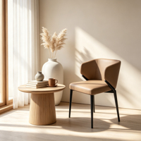 Chaise industrielle robuste pour usage commercial, structure en acier au carbone soudée, pour restaurant et terrasse