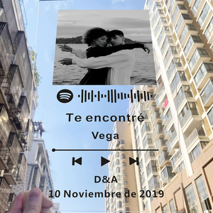 Code <span class=keywords><strong>Spotify</strong></span> personnalisé, <span class=keywords><strong>cadre</strong></span> photo en acrylique pour musique, verre personnalisé de style mini pour anniversaire, idée cadeau parfaite - Product Image 3