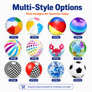 Pelota de Playa Inflable de PVC Colorida con Impresión de Logotipo Personalizado, Juguete para Fiestas, Colección para Actividades Infantiles, Festivales y Eventos de Verano - Product Image 2