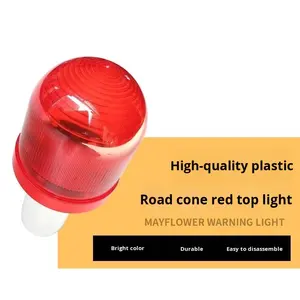 Kolu yuvarlak kafa flaş lambası trafik konik lamba beyaz emniyet uyarı lambası ile LED trafik ışığı - Product Image 5