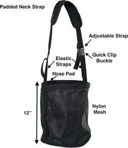 Sac à nourriture pour chevaux réglable avec coussin de cou confortable, toile résistante et durable, sac à grain pour chevaux, échantillon gratuit - Product Image 3