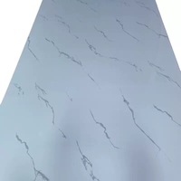 Paneles de Pared de PVC Brillante, Modernos, Impermeables, Ecológicos, de Alta Resistencia, Fáciles de Limpiar, Color Personalizado, para Gabinetes de Cocina