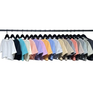 Sweat-shirt à col rond oversize à épaules tombantes 100% coton 210 g/m² Couleur unie Décontracté Unisexe Sweat-shirt vierge Lavable en machine Multi - Product Image 1