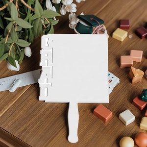 Plaque en bois vierge en forme d'éventail avec sublimation, cadre <span class=keywords><strong>photo</strong></span> personnalisable <span class=keywords><strong>pour</strong></span> le bricolage - Product Image 1