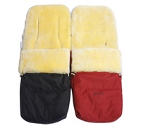 Couverture de poussette de haute qualité en peau de mouton pour l'hiver, couvre-pieds chaud pour poussette bébé