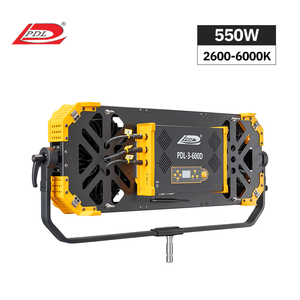 PDL 550W Éclairage LED haute puissance pour photographie et cinéma/télévision, télécommande, température de couleur 2600-6000K, construction en alliage d'aluminium - Product Image 2