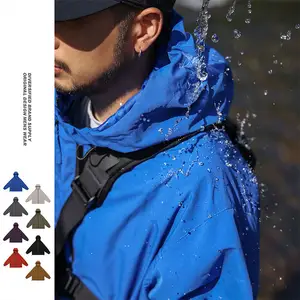 Protector Fabric Breathable Waterproof Oil-resistant Windbreaker Jacket for Camping Fishing Riding & Hiking