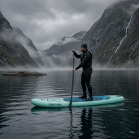 JADE pour Planche de SUP Tout-Terrain Facile à Transporter, Ensemble Complet avec Sac à Dos, Capacité de Charge de 400 kg pour Activités Nautiques en Plein Air, Vacances en Famille