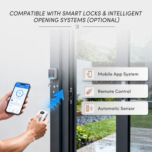 Ouna CE ISO biệt thự ngoài trời Hợp kim nhôm thấp E Kính trượt cửa hiện đại Patio đôi tráng men tiết kiệm năng lượng cửa trượt - Product Image 5