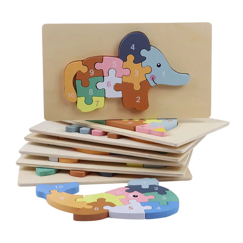 anpassbares kinder-puzzle aus holz alphabet pädagogisches 3d-puzzle buchstaben-spiel jigsaw puzzle für kinder spielzeug