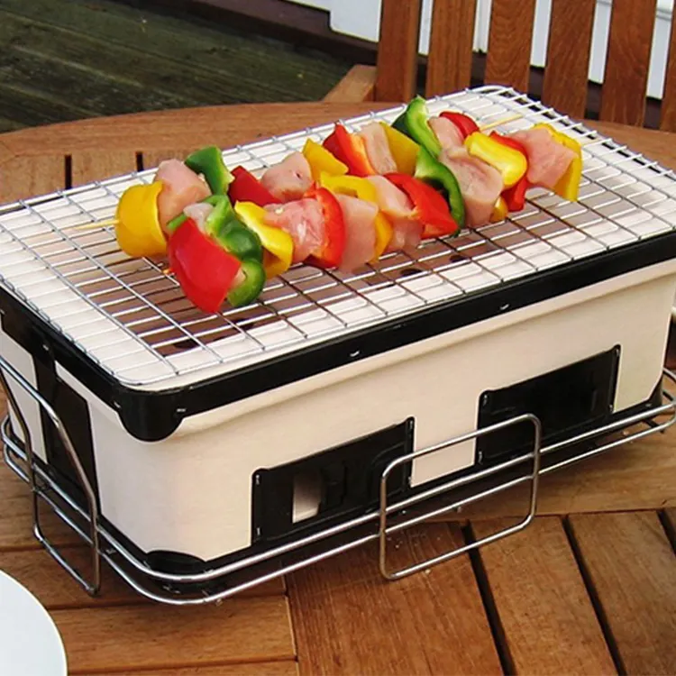 Mini Japanese Style Yakitori Barbecue Clay Grill Ceramic Table Grill Charcoal Hibachi Kebab Grill