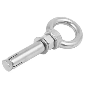 China Supplier 304 Stainless Steel Eye Bolt Expansion Eyebolt Ring Lifting Anchor