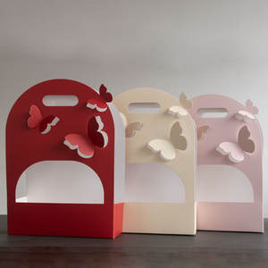 <span class=keywords><strong>Caja</strong></span> de Regalo de Papel con Diseño de Mariposa Elegante JOYWOOD para Ramos de Flores de Boda, Embalaje para Cestas - Product Image 5